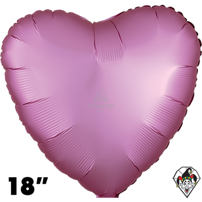 Heart Satin Flamingo Balloon Foil 18"