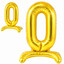 Standing Foil Number Balloon Gold 28"