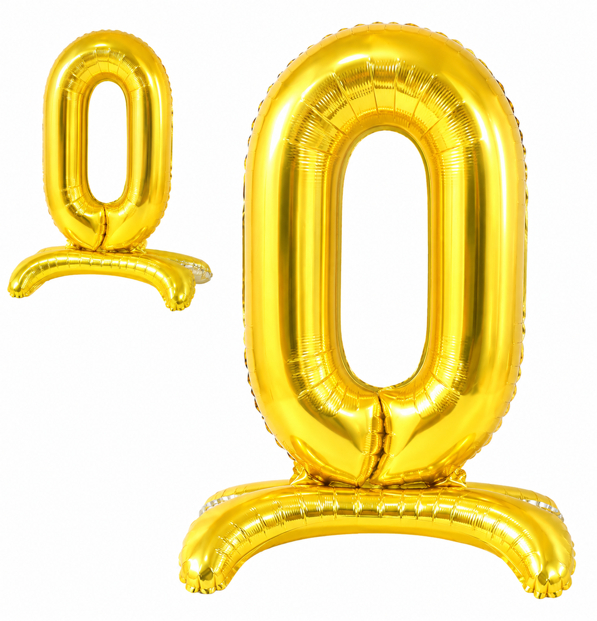 Standing Foil Number Balloon Gold 28"
