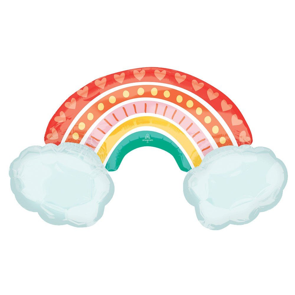 Retro Rainbow Balloon 37" (x1u)