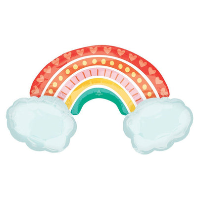 Retro Rainbow Balloon 37" (x1u)