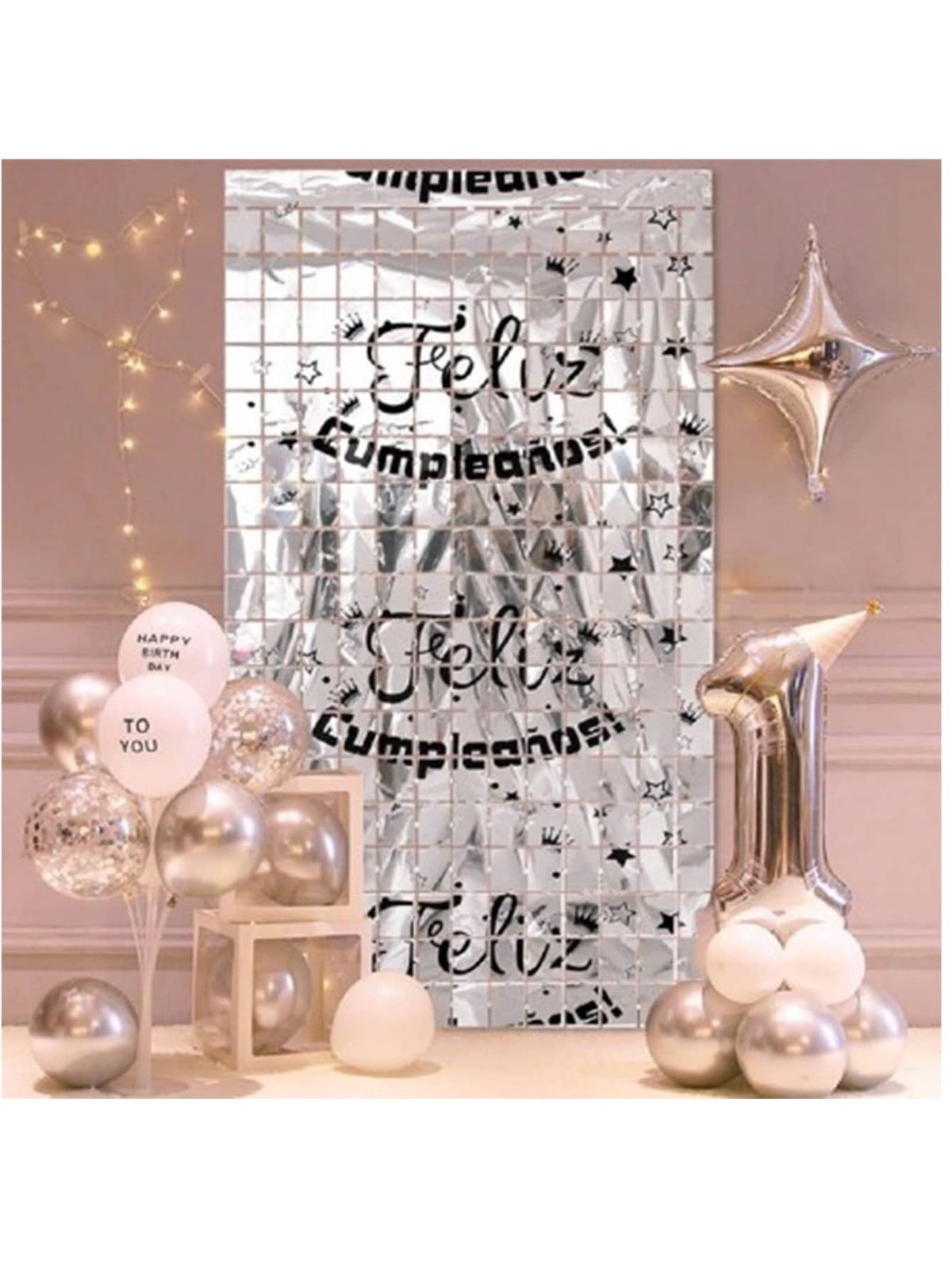 Cortina Foil "Feliz Cumpleaños"