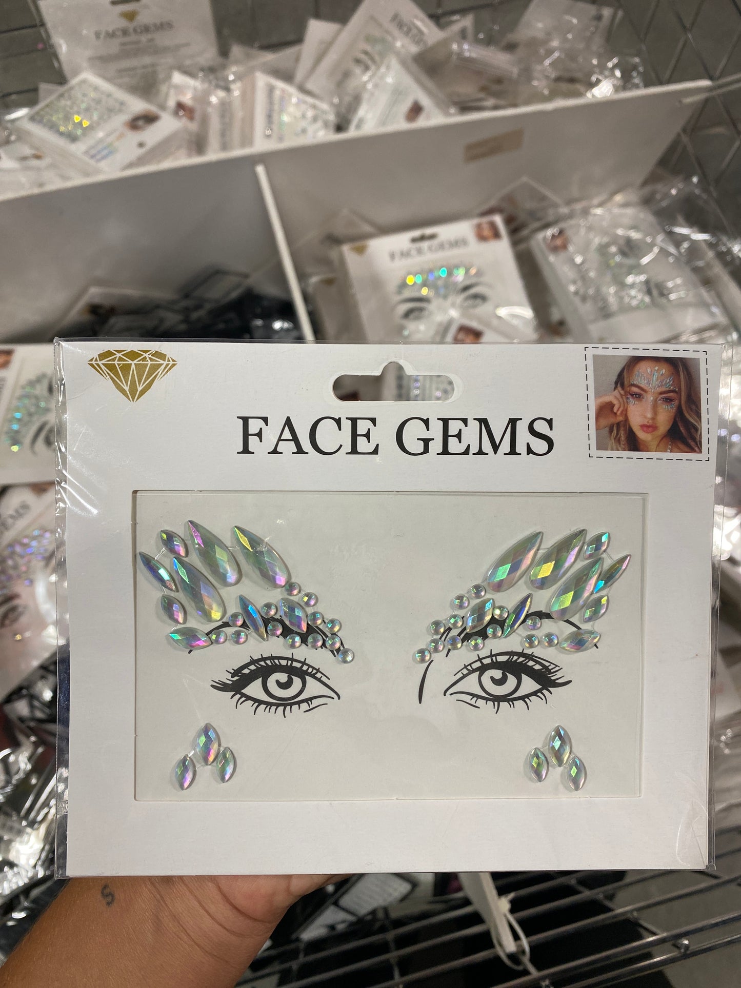 Glitter Gemas Faciales (14.5x16cm)