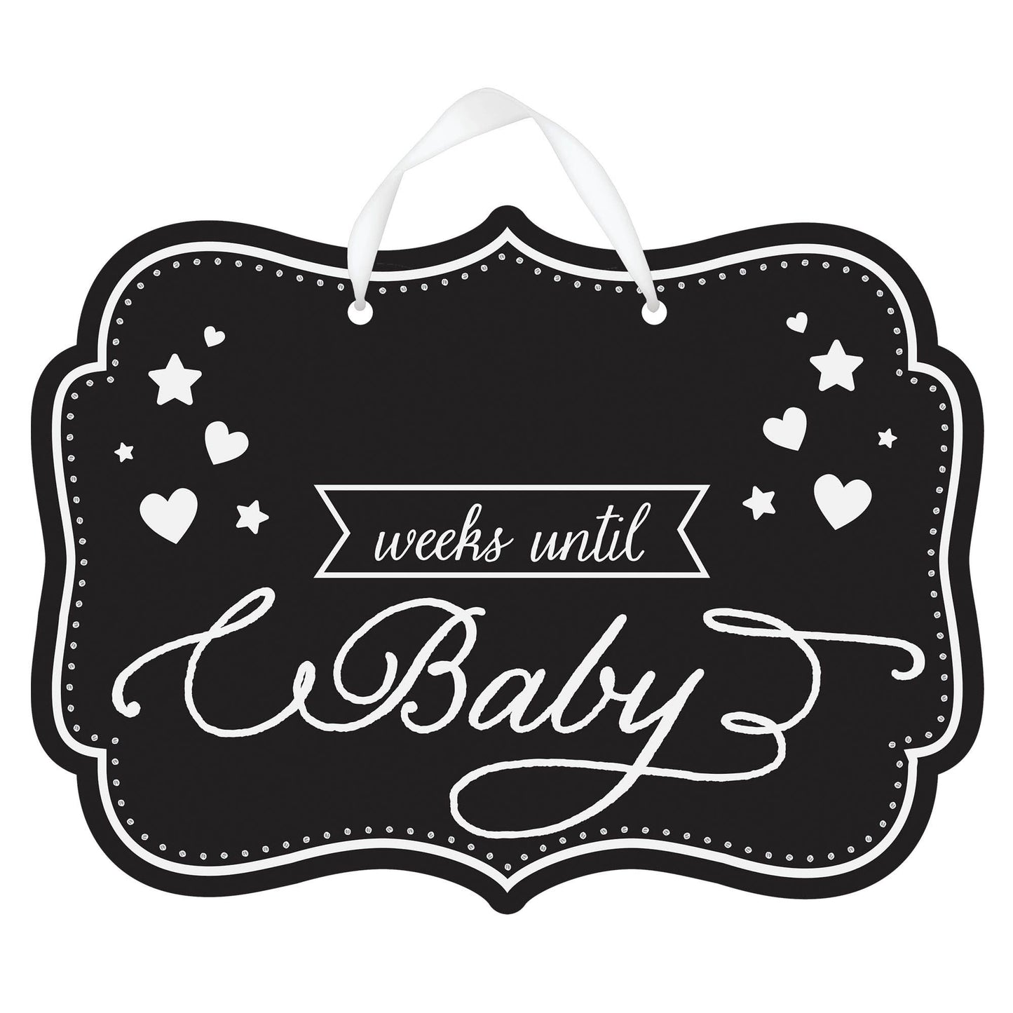 Weeks Until Baby Chalkboard Sign