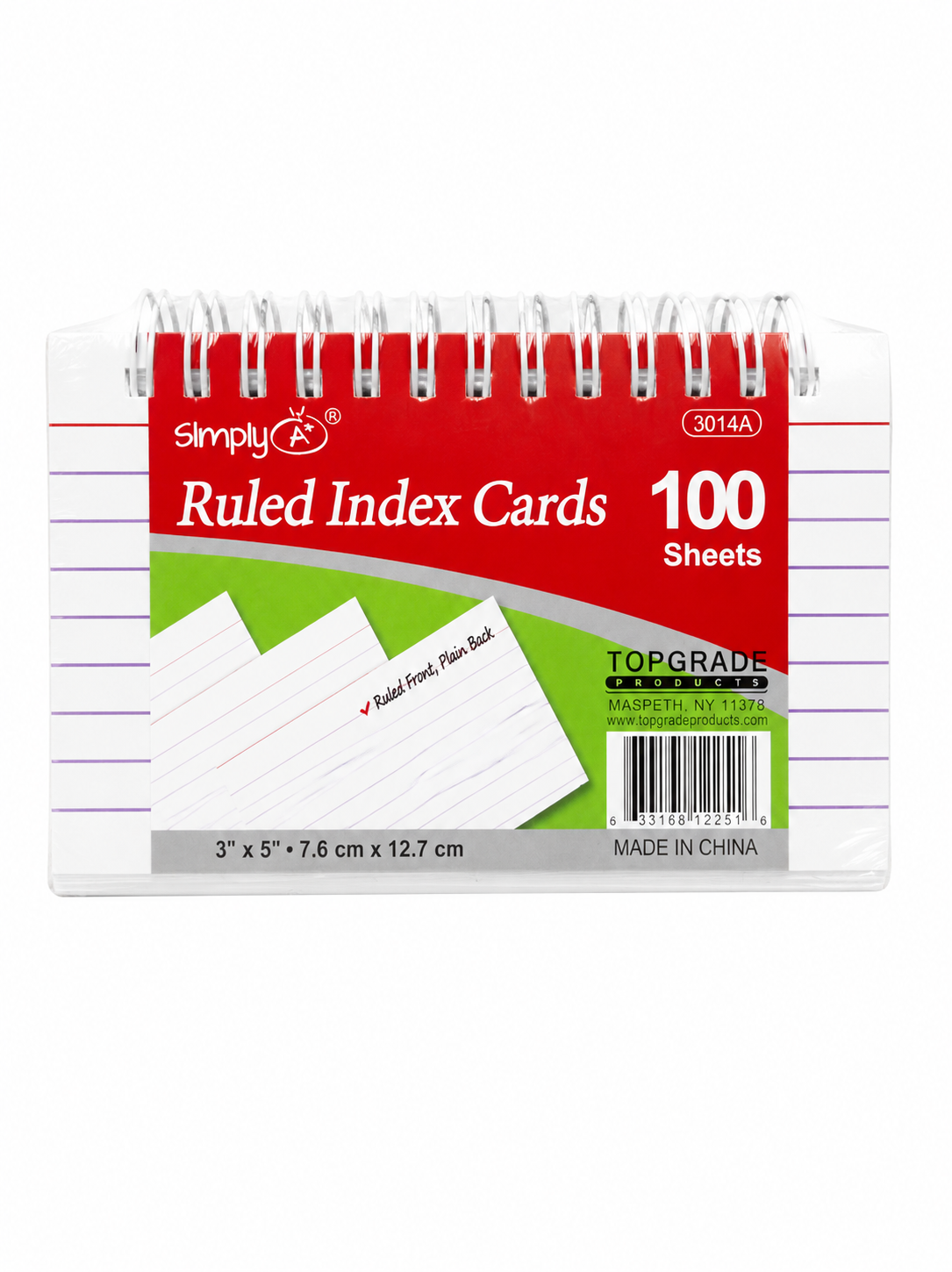 Ruled Index Cards 100 Sheets
