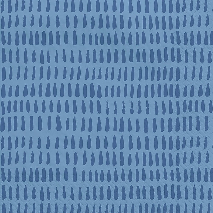 Printed Beverage Napkins Indigo (x40u)