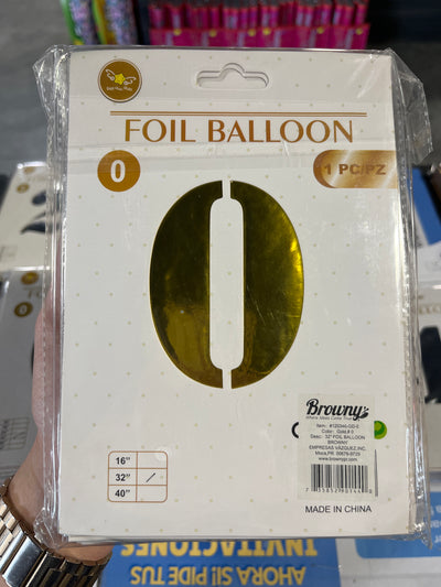 32” Foil Balloon Gold