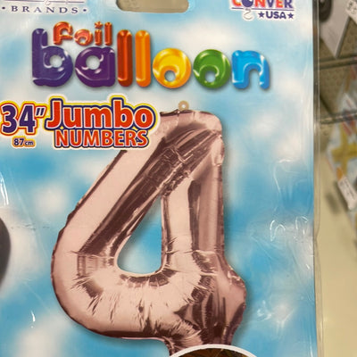 Globo Jumbo “#4” RoseGoldShape