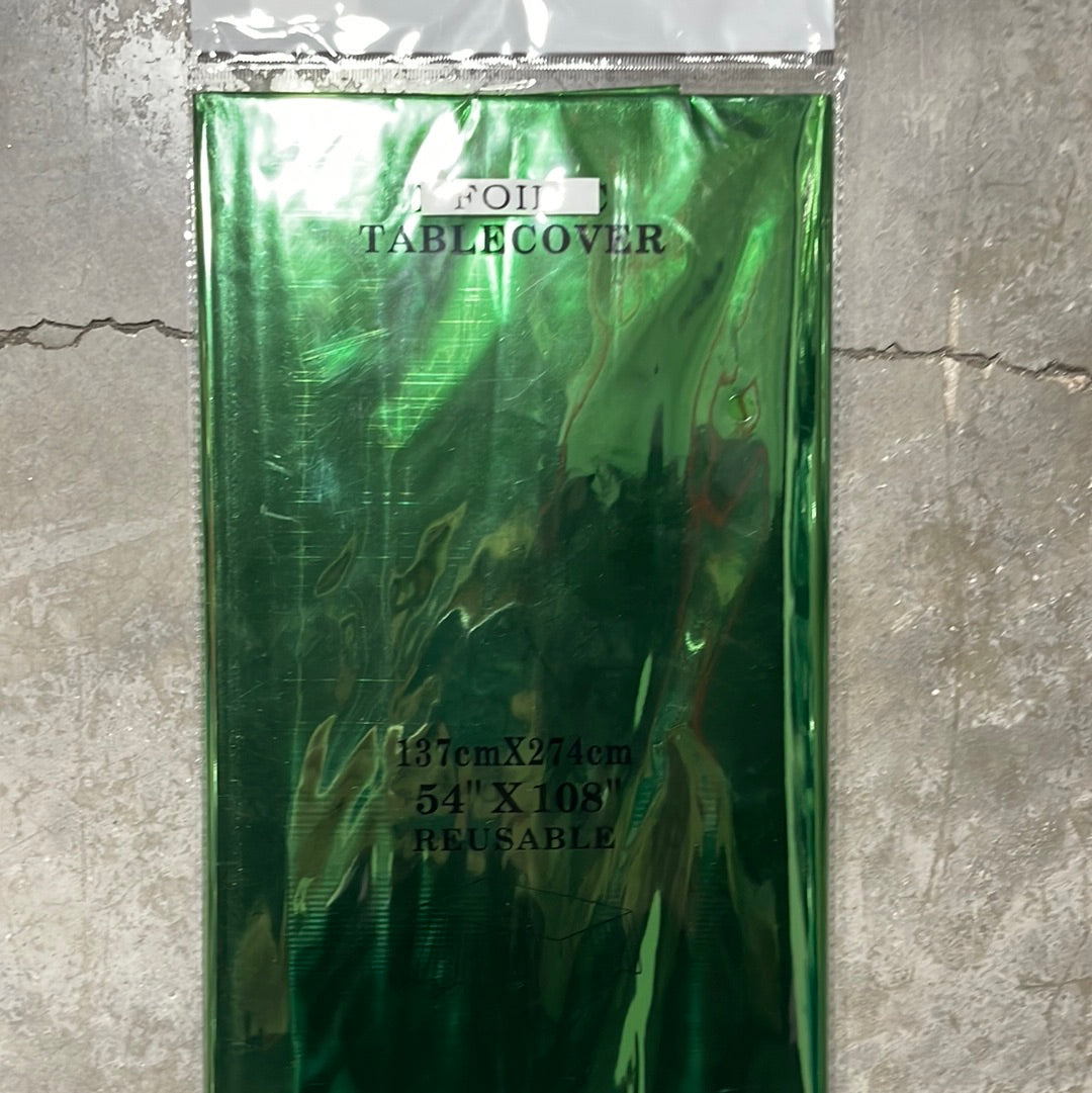 Foil Table Cover - Green