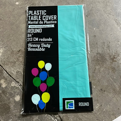 Plastic Table Cover Round 84”