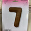 Numbers Supershape Balloon 34" Matte Chocolate Brown