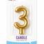 Number Candle Gold