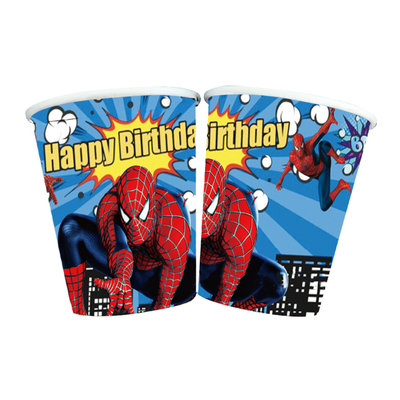 Spiderman Vasos 9oz (x10u)