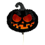 Scary Black Pumpkin Foil Balloon 22"