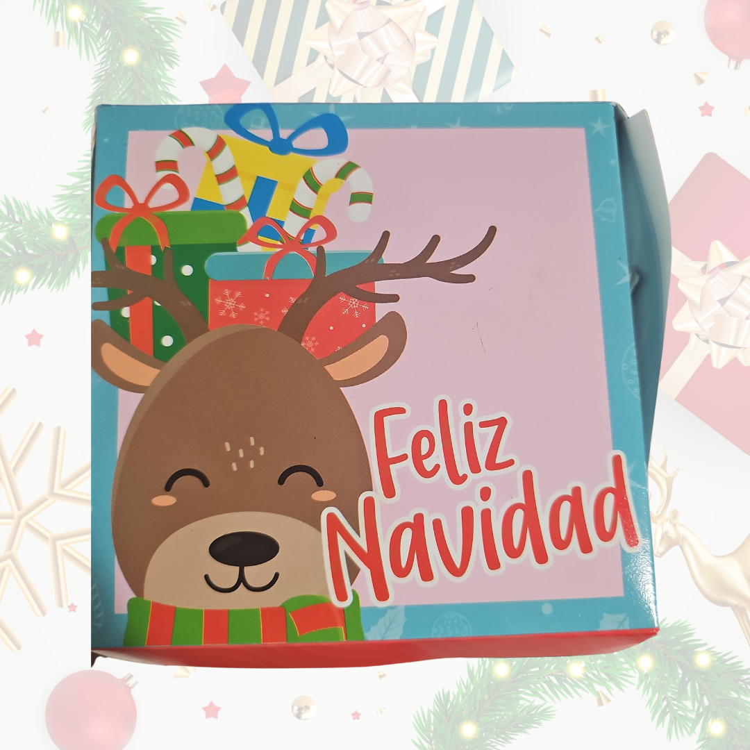 Caja Navidad Reno MEDIANA