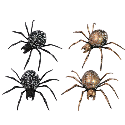 Araña Gigante Metálica  – Oro / Negro