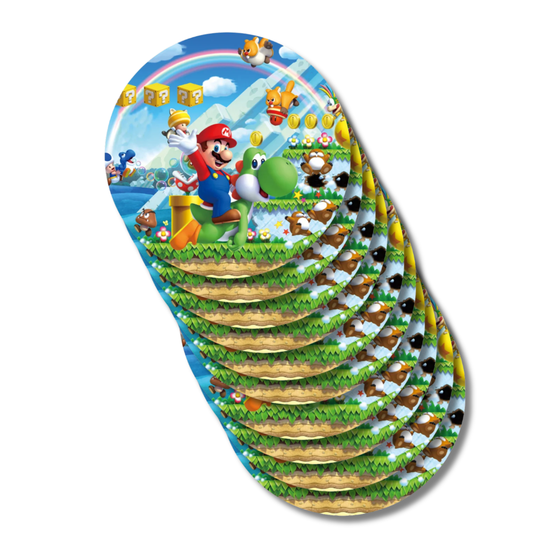 Mario Bros Platos 7" (x10u)
