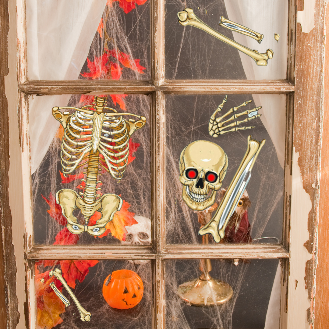 Skeleton Window Decoration