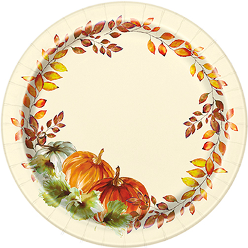 Watercolor Fall Plates 7"