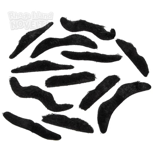 Set de bigotes divertidos para disfraz – 12 piezas