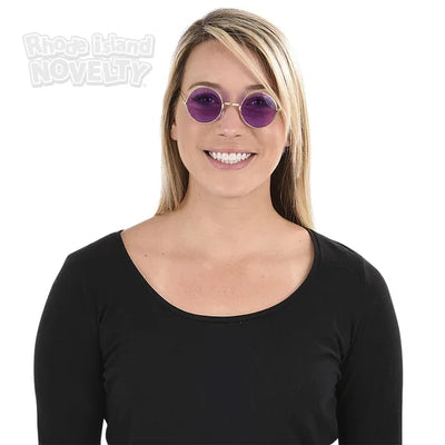 Gafas con lentes redondos de colores (x1u)