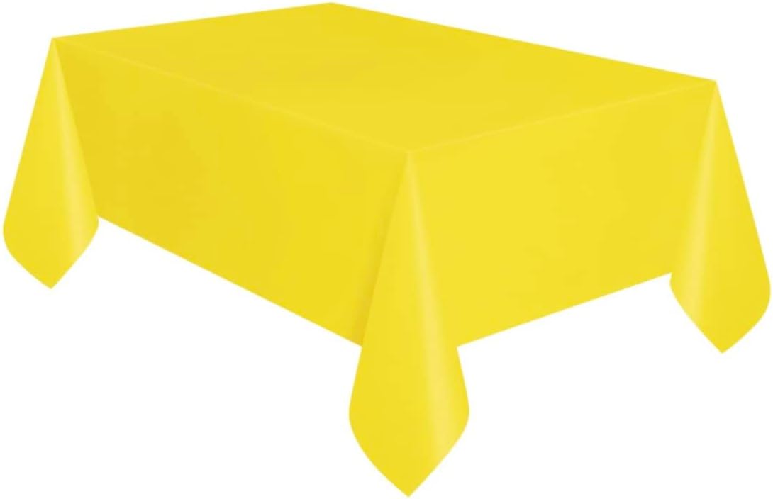 Mantel Plastico Amarillo (x1u)