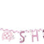 Banner "Baby Shower" Pink Elephant (x1u)