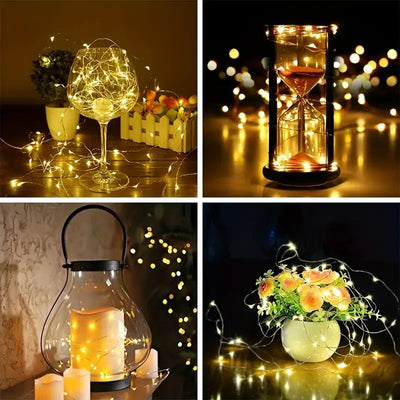 Tira de 20 LEDs de Alambre