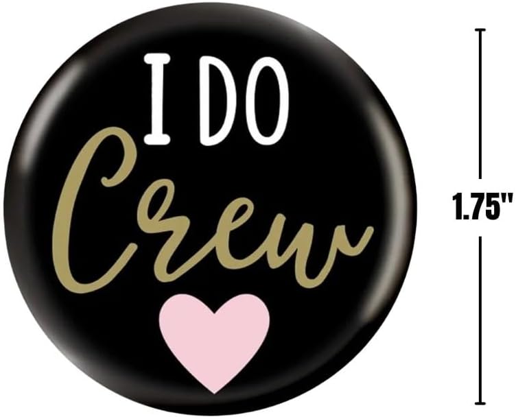 I Do Crew Bachelorette Buttons (x8u)