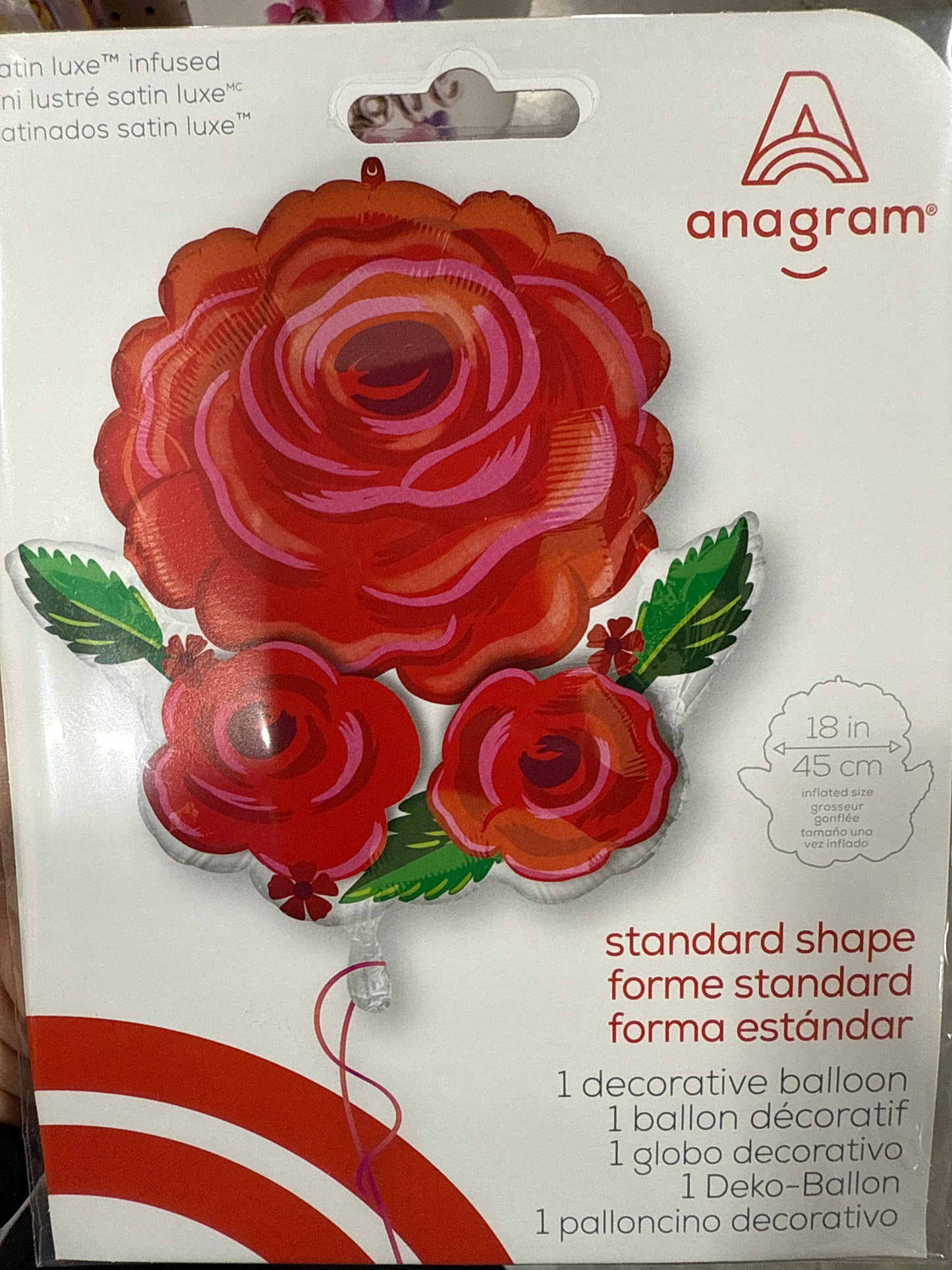Satin Rose Radiance Foil Balloon