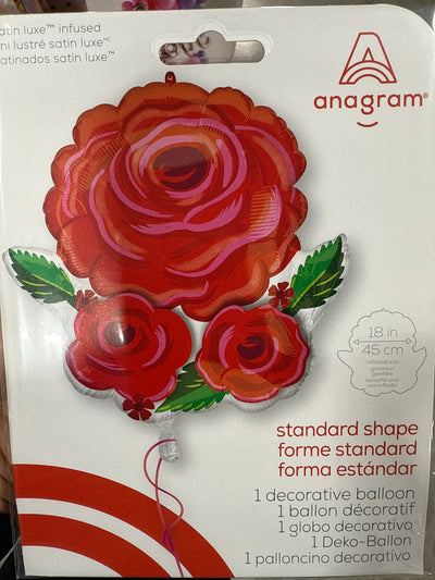 Satin Rose Radiance Foil Balloon