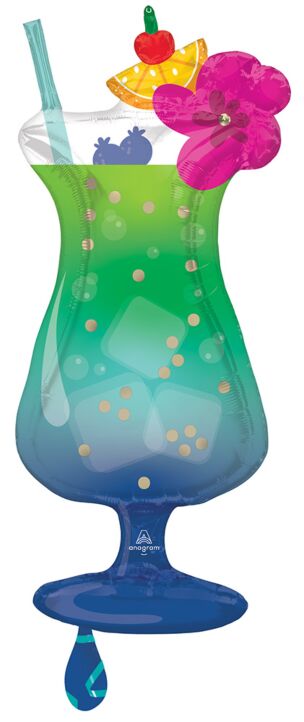 Tropical Hawaiian Drink Supershape Balloon