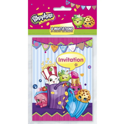 Shopkins Invitations (x8u)