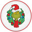 Traditional Grinch Round Platter (14")