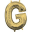 Letter "G" White Gold Air Filled