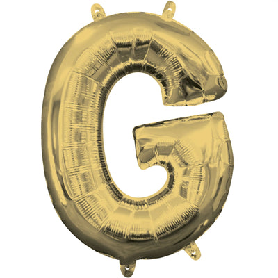 Letter "G" White Gold Air Filled