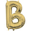 Letter "B" White Gold Air Filled