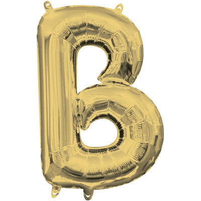 Letter "B" White Gold Air Filled