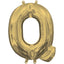 Letter "Q" White Gold Air Filled