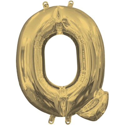 Letter "Q" White Gold Air Filled
