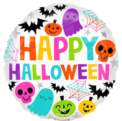 18" Colorful & Creepy Halloween Foil Balloon