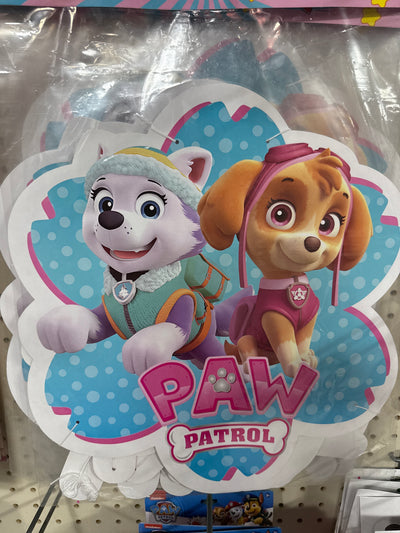 Letrero "Feliz Cumple" Paw Patrol Niña (x1u)