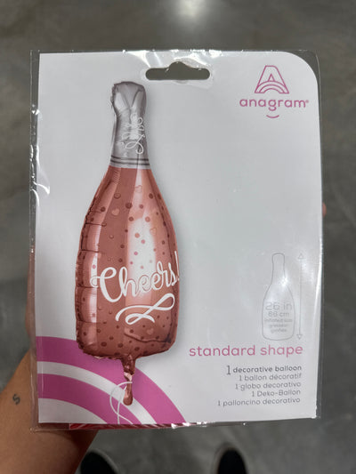 18'' CHEERS ROSE BOTTLE