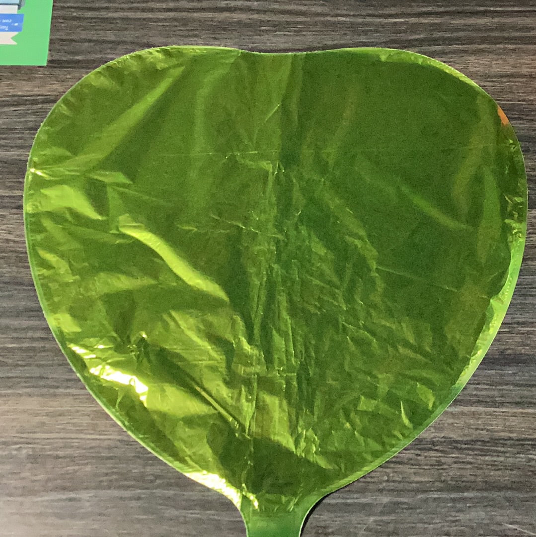 Globo Corazón Lime Green