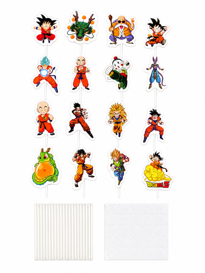 Dragon Ball Z Cupcake Toppers (x16)