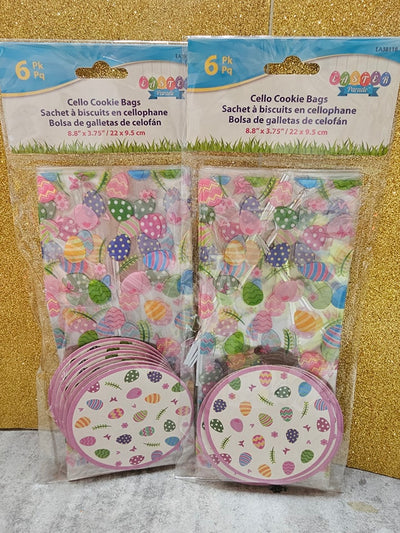 Easter Printed Cello Stacking Bags (x6u)