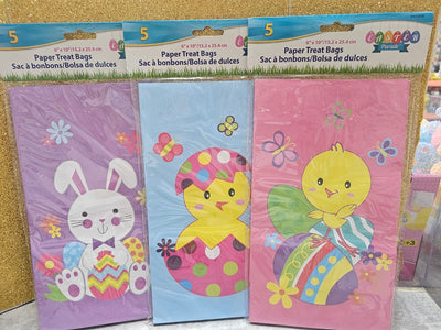 Easter Paper Treat Bags (x5u)
