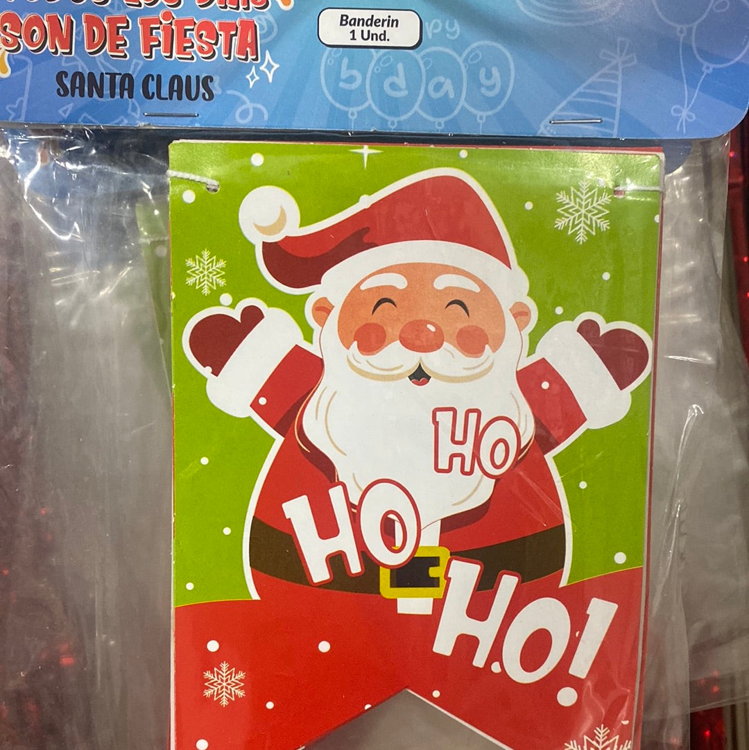 Banderin Santa Claus