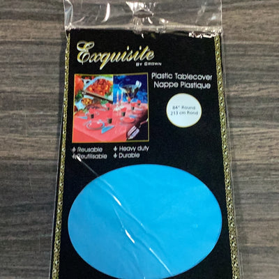 Plastic Table Cover Turquoise
