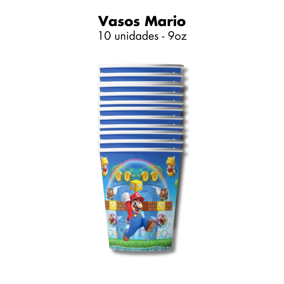 Mario Bros Vasos (x10u)